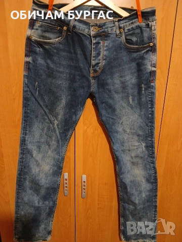 34-36р КРАСИВО ПОЧТИ НОВО ДЪНКИ , снимка 4 - Дънки - 53953629