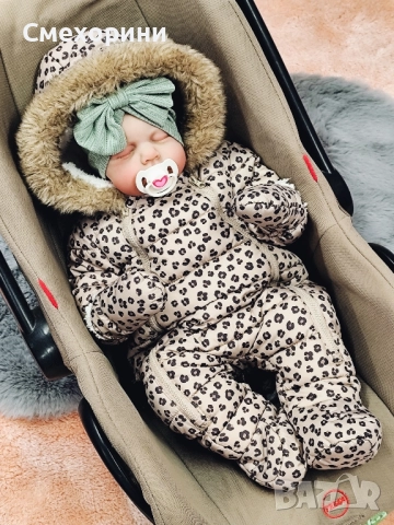 Нови бебешки зимни космонавти за момиченца 0-3 и 3-6 месеца 