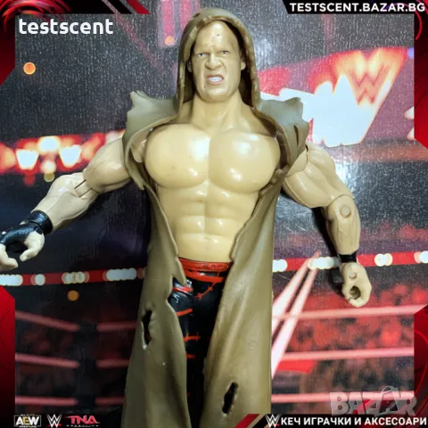 Екшън фигура WWE Unmasked Kane WWF 2003 Ruthless Aggression играчка Big Red Machine + coat, снимка 1 - Фигурки - 49511437