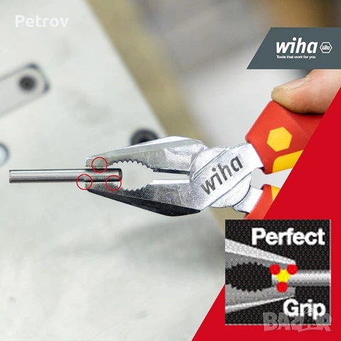 WIHA - Z01009 180 - Industrial Electric - VDE 1000V - MADE IN GERMANY - ЧИСТО НОВИ 180 mm Клещи !!! , снимка 5 - Клещи - 52298830