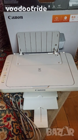 Принтер, копир, скенер Canon PIXMA MG2450, снимка 4 - Принтери, копири, скенери - 53878454