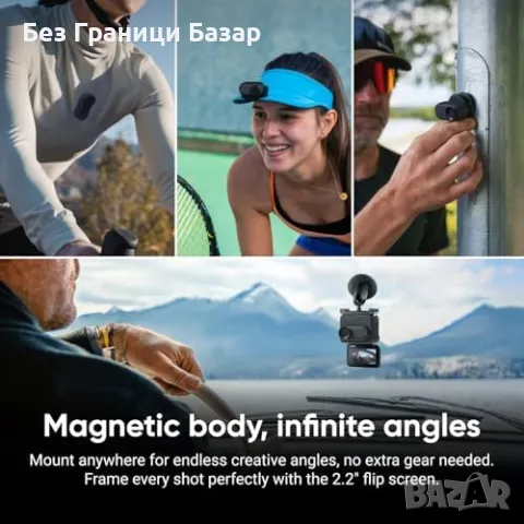 Нова Insta360 GO 3S 64GB Черна 4K Екшън Камера, Водоустойчива, Vlog, снимка 4 - Камери - 50167088