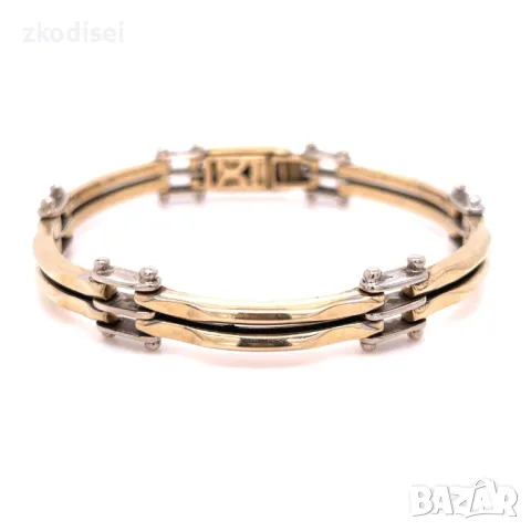 Златна мъжка гривна 44,00гр. 22,5см. 14кр. проба:585 модел:29965-2, снимка 1