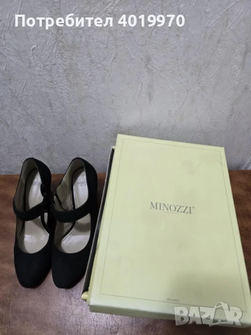 Дамски велурени обувки номер 36, снимка 3 - Дамски обувки на ток - 51397228