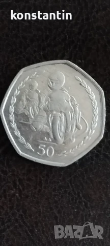 1/2 ЛИРА ОСТРОВ МАН, снимка 1