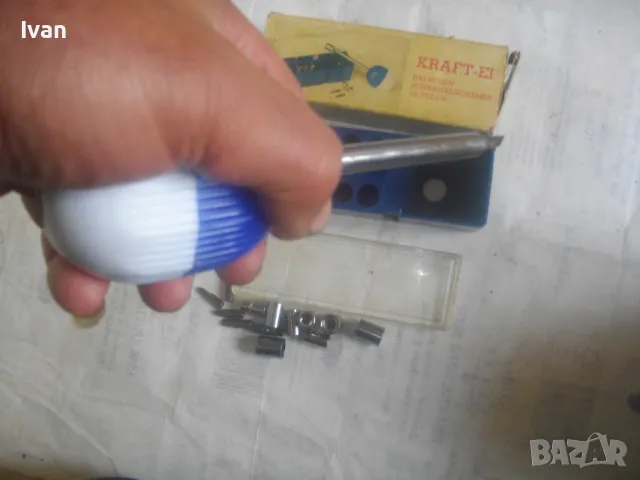 НОВА НЕМСКА РЕТРО ВИНТИДЖ ТРЕСЧОТЪЧНА ОТВЕРТКА С БИТОВЕ И ТОРСОВЕ ГЕДОРЕ КОМПЛЕКТ 16 БРОЯ ЧАСТИ, снимка 18 - Гедорета - 49765563