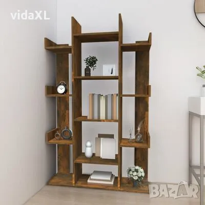 vidaXL Библиотека, опушен дъб, 86x25,5x140 см, инженерно дърво(SKU:816002), снимка 3 - Други - 49507805