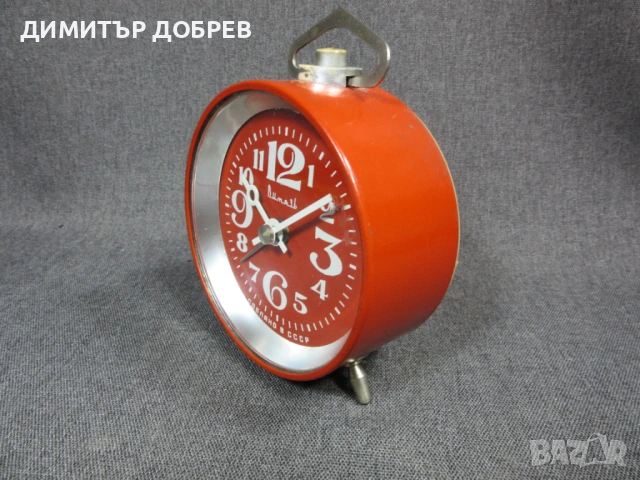 СТАР РЕТРО СОЦ СССР МЕХАНИЧЕН ЧАСОВНИК БУДИЛНИК ВИТЯЗЬ, снимка 2 - Антикварни и старинни предмети - 54268928