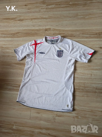 Оригинална мъжка тениска Umbro x England National Football Team / Season 06 (Home), снимка 2 - Тениски - 54156880