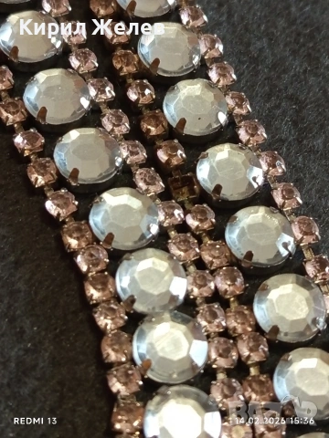 Винтидж колан за талията с кристали много красив стилен дизайн 51812, снимка 2 - Колани - 53476234