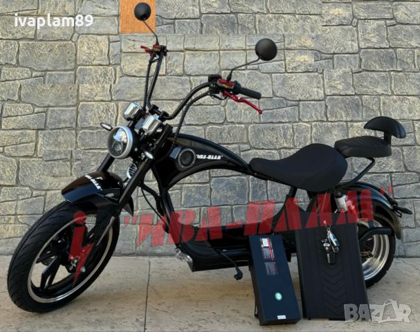 Електрически скутер American Harley Davidson- 4000W 60V-модел 2024г 22aH+ЛИЗИНГ-модел 2024г, снимка 3 - Мотоциклети и мототехника - 40679094