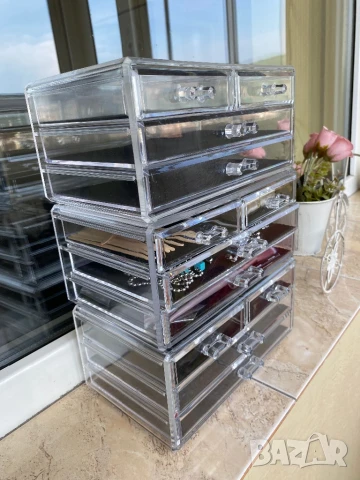 3 броя органайзери с чекмеджета прозрачни , снимка 12 - Органайзери - 50630590