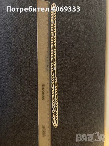 Сребърен синджир картие 34.7гр 59см, снимка 4 - Колиета, медальони, синджири - 49900281