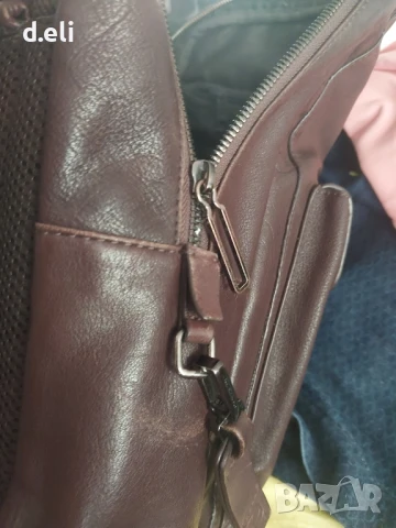 PIQUADRO Italy Original. Страхотна кожена раница, снимка 5 - Раници - 21372553