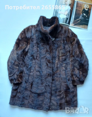 Манто от норка, снимка 5 - Палта, манта - 53078160