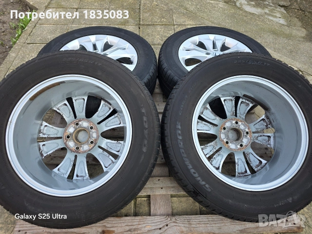 Лети джанти 17ки 5х114.3 Honda + зимни гуми 225/65/17 Toyo, снимка 11 - Гуми и джанти - 53712723