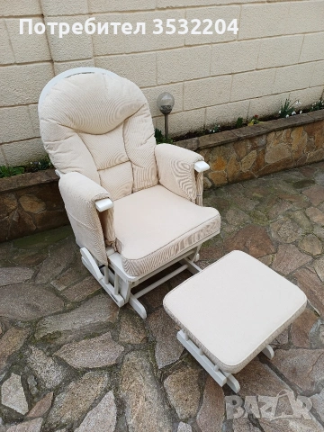 Люлеещ стол с табуретка, снимка 2 - Столове - 53691170