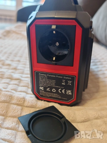 Powkey R100 преносима пауър станция 99Wh 230V 100W нова с комплект зарядни, шуко контакт, къмпинг и , снимка 4 - Друга електроника - 54058601