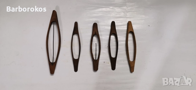 Стари Дървени Совалки За Тъкачен Стан