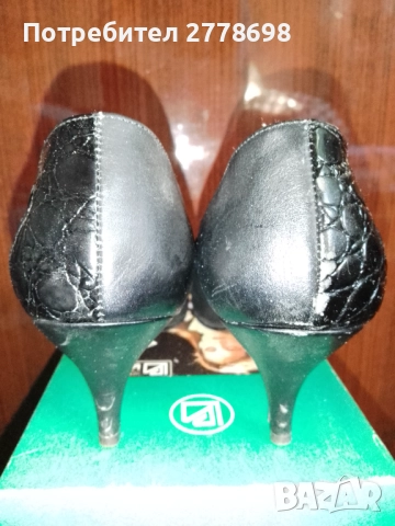 БЪЛГАРСКИ ОБУВКИ-ЕСТЕСТВЕНА КОЖА-ФИРМА"ИВА" РАЗМЕР-37, снимка 7 - Дамски обувки на ток - 52402742
