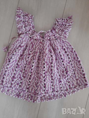 Ръчно плетени роклички, снимка 3 - Бебешки рокли - 45003645