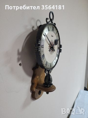 Стенен часовник от ковано желязо , снимка 4 - Стенни часовници - 45983274