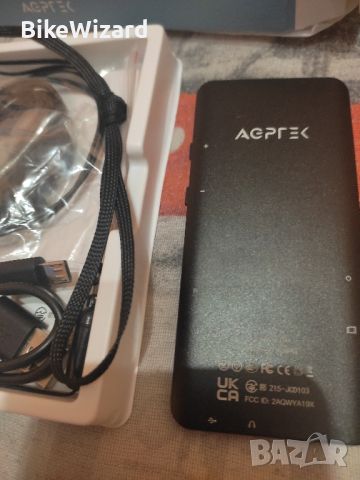 AGPTEK A19X 2.4" преносим музикален плейър FM радио, диктофон, памет 32GB  НОВ, снимка 5 - MP3 и MP4 плеъри - 45770690