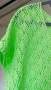 Ефектна памучна плажна рокля- туника цвят лайм  CROCHET , снимка 5