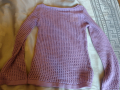 Пролетно лятна блуза на дупки в цвят лилаво , снимка 1 - Блузи с дълъг ръкав и пуловери - 44952944