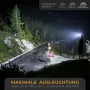 LICHTMEISTER ® LED акумулаторна фенерче 2000 лумена 5000 mAh батерия, снимка 3