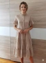 Нова дамска рокля екрю бежова, снимка 1