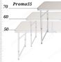Сгъваема маса за пикник, къмпинг, барбекю, градина тип куфар с дръжка, снимка 5