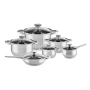 Комплект съдове за готвене Muhler от 12 части, неръждаема стомана, снимка 9