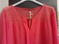 Ново!Блуза тип риза в керемидено розов цвят, снимка 5