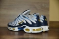Nike Air Max Plus White Navy Gold, оригинални, номер 43, снимка 4