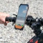 Стабилна стойка за телефон с гумирани ушички за колело или мотор, снимка 2