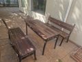 Комплект градинска маса с 2 броя пейки , снимка 1 - Градински мебели, декорация  - 45266220