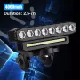 Ултра ярка LED+SMD светлина за велосипед, Фар, Клаксон 120db, 4000 mAh, снимка 13