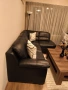 черен кожен диван от естествена кожа с ракла и възможност за разтягане., снимка 7