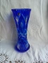 Българска ваза - син кристал - нова !, снимка 1