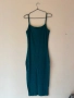 Тъмно зелена рипсена вталена рокля 40 размер 👗Състава е памук и еластант 👗 👗👗👗👗, снимка 5