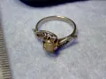 СТАР ФЛОРАЛЕН ФИЛИГРАНЕН ПРЪСТЕН от БЛАГОРОДНА СТОМАНА с ЧЕШКА ПЕРЛА МАЙСТОРСКО РЕТРО АРТ БИЖУ 50132, снимка 6