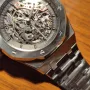 Мъжки луксозен часовник Audemars Piguet Royal Oak Double Balance Wheel Skeleton , снимка 4