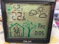 Хигрометър и Термометър С Датчик / Метеостанция / Метеорологична станция с Часовник и прогноза, снимка 5