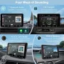 Мултимедия CARPURIDE  Wireless CarplayAndroid AutoCarStereo,7-инчHD сенз AirPlay Mirror Link, снимка 7