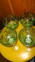 Ретро Винтидж стар цветен кристал кристални чаши за вино , снимка 3