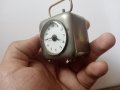 Малък Френски каретен часовник,работи,порцелан, Рр, снимка 2