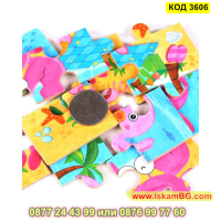 Детски пъзели в метална кутия в комплект от 4 бр. изработени от дърво - КОД 3606, снимка 14 - Игри и пъзели - 45055619
