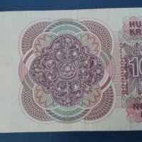 100 крони Норвегия 1991г, снимка 2 - Нумизматика и бонистика - 45110500