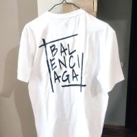 Balenciaga тениска бяла , снимка 5 - Тениски - 45561446